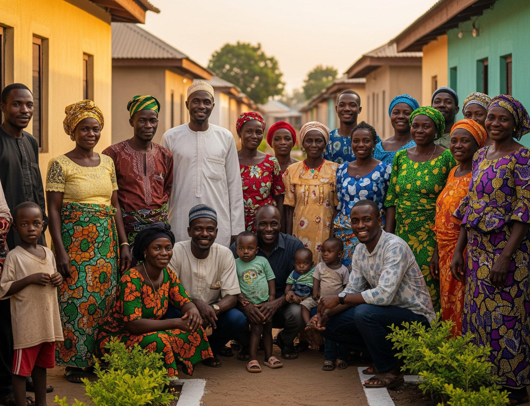 Celebration of verified results - before/after photos, smiling beneficiaries, measurable improvements, community celebrating together